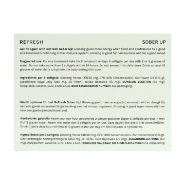 Refresh sober up back